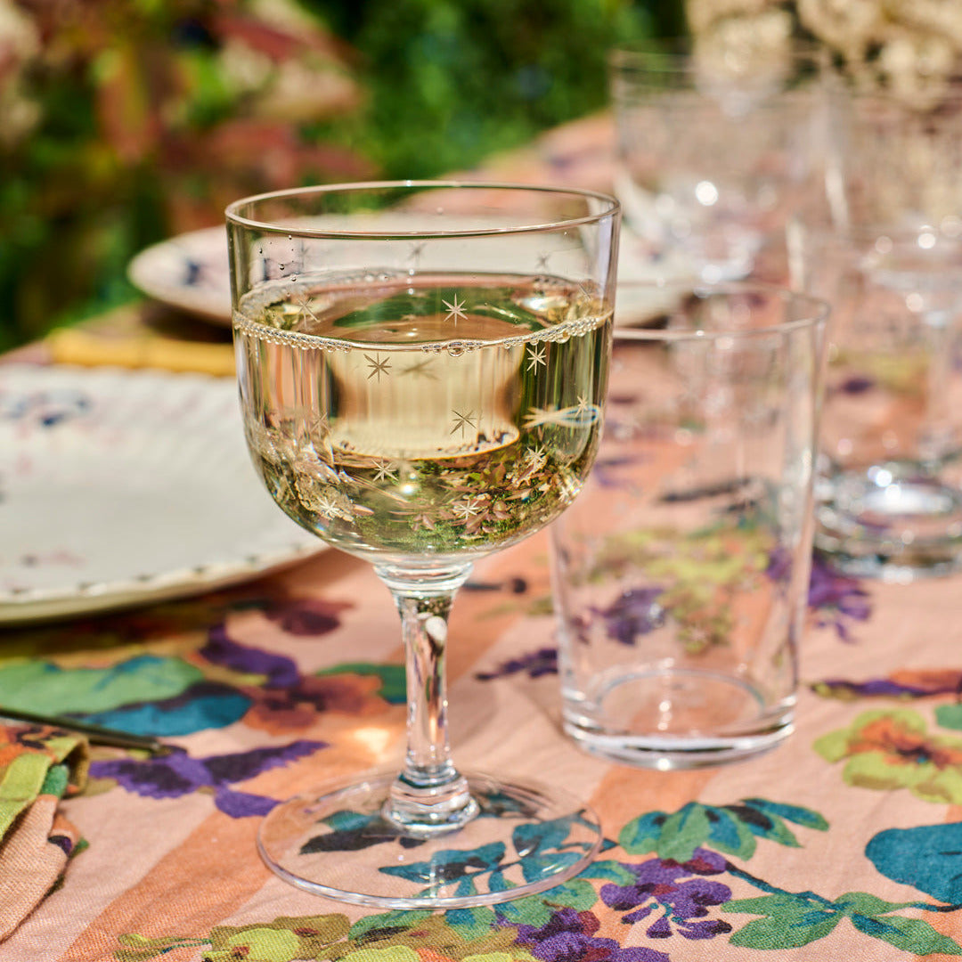 Calici da vino Daphne con design a stelle