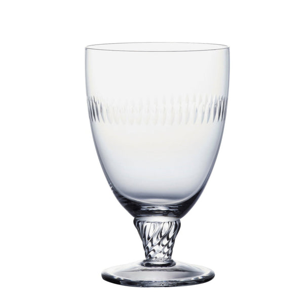 Crystal Bistro Glasses with Spears Design