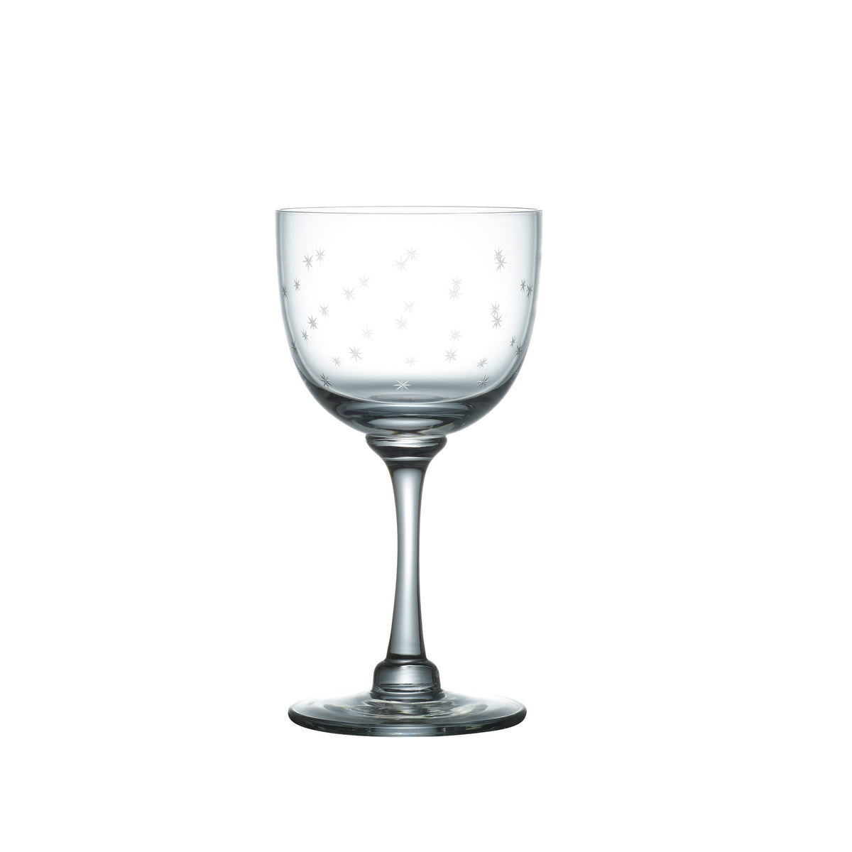 Nick and Nora Glasses with Stars Design