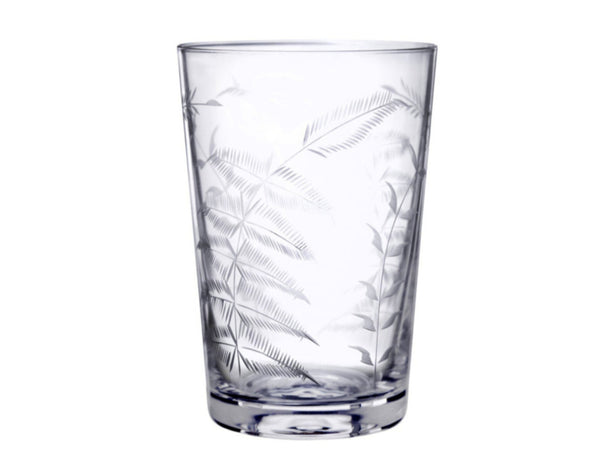 Crystal Tumblers with Fern Design