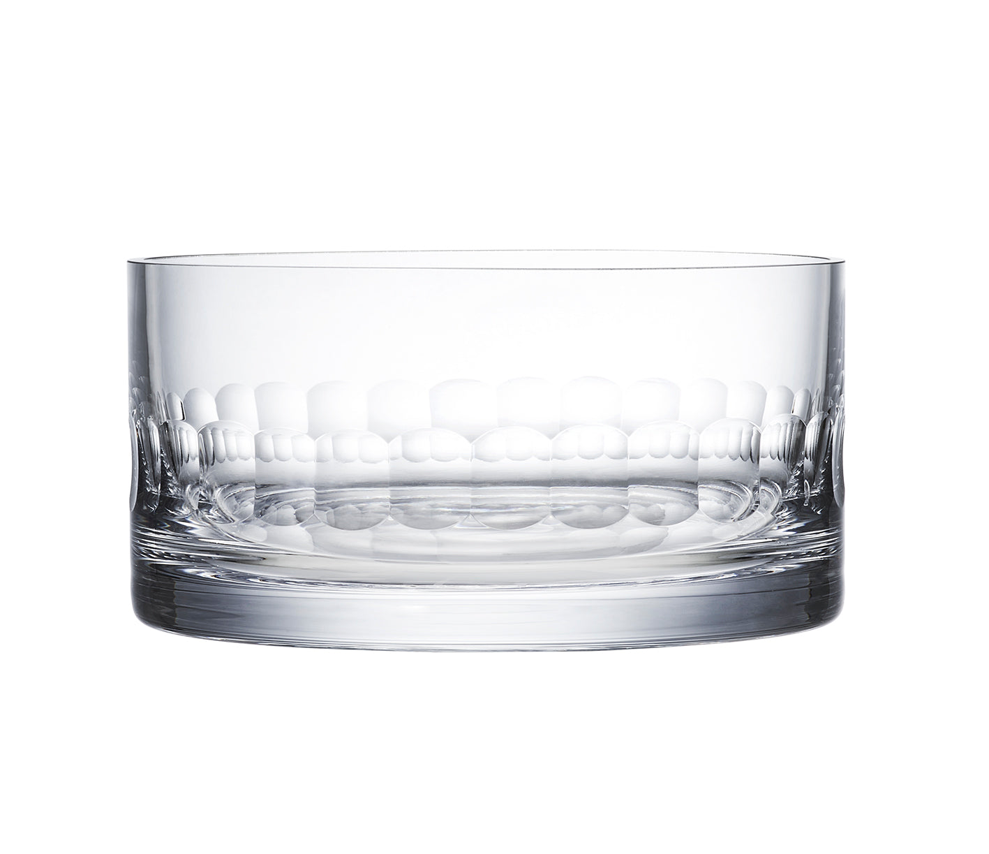 A Crystal Ice Dish with Lens Design