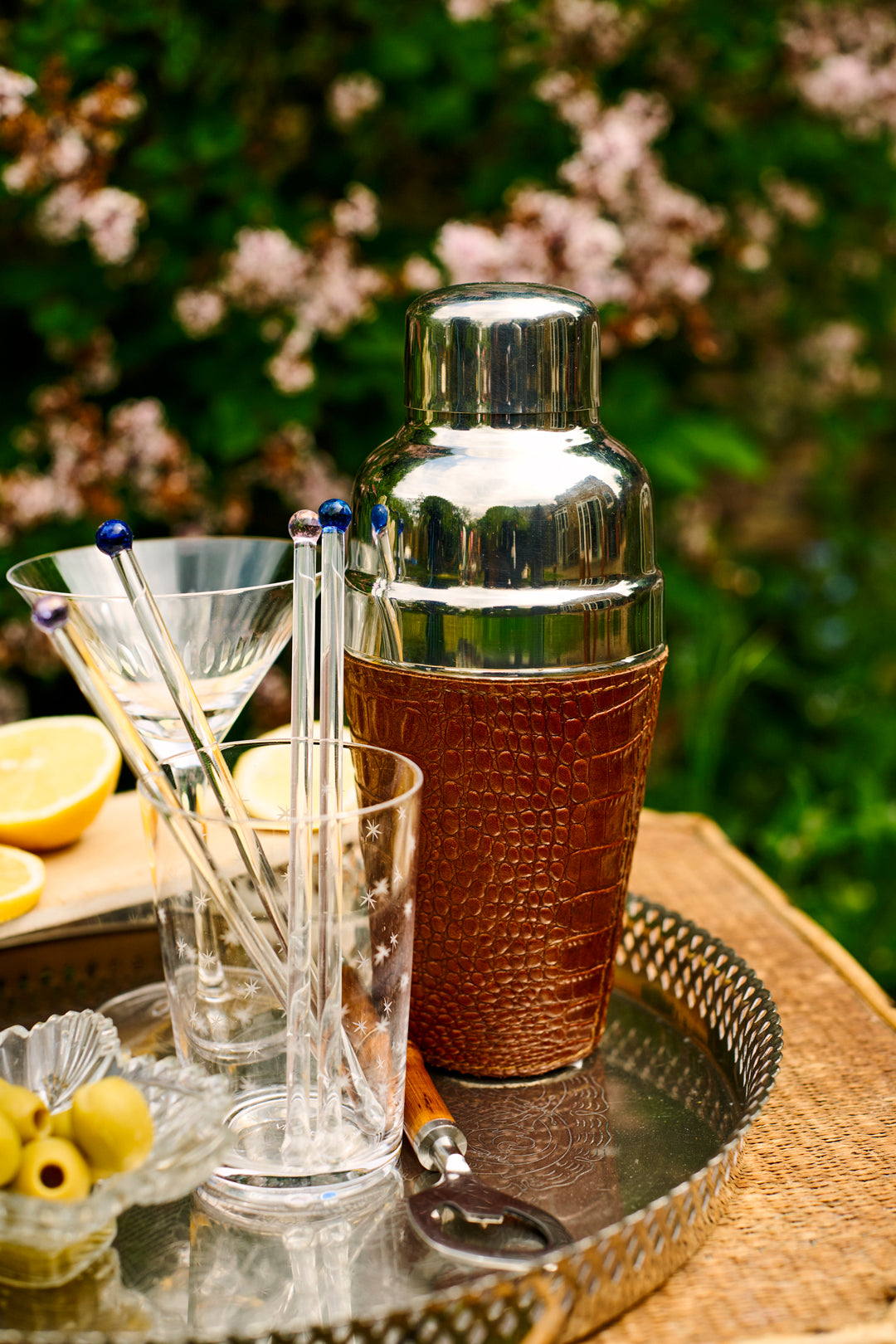 A Leather Cocktail Shaker