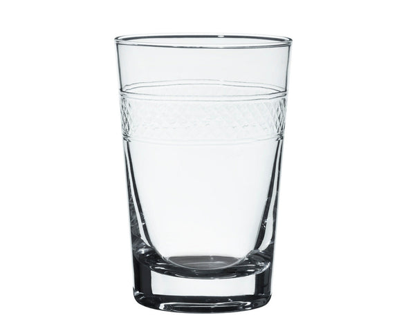 Crystal Tumblers with Bands Design