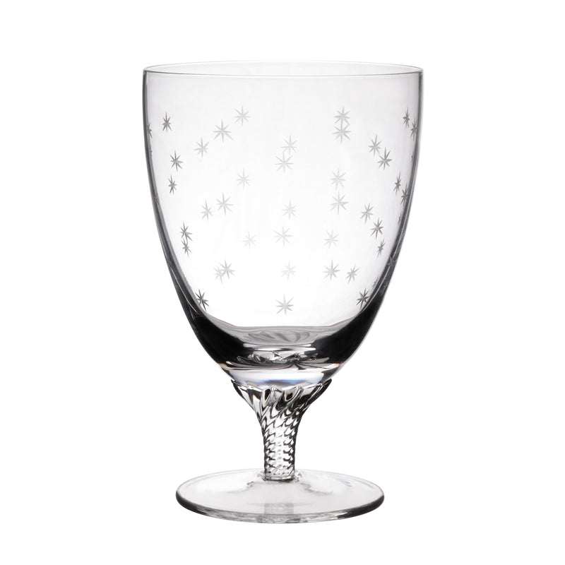 Crystal Bistro Glasses with Stars Design