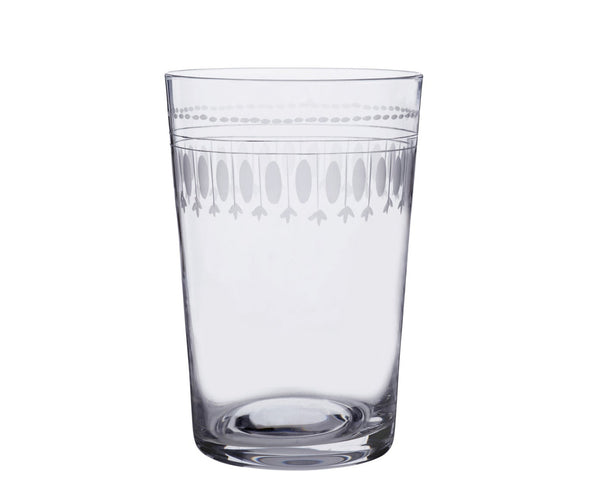 Crystal Tumblers with Ovals Design