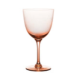 rose crystal wine glasses with stars design