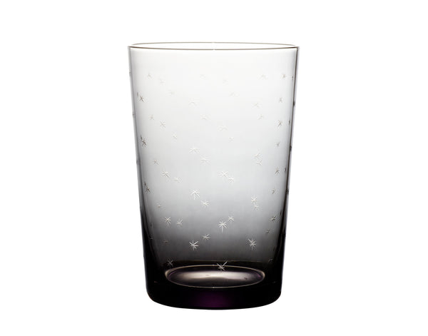 smoky crystal tumblers with stars design