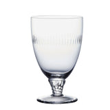 Crystal Bistro Glasses with Spears Design