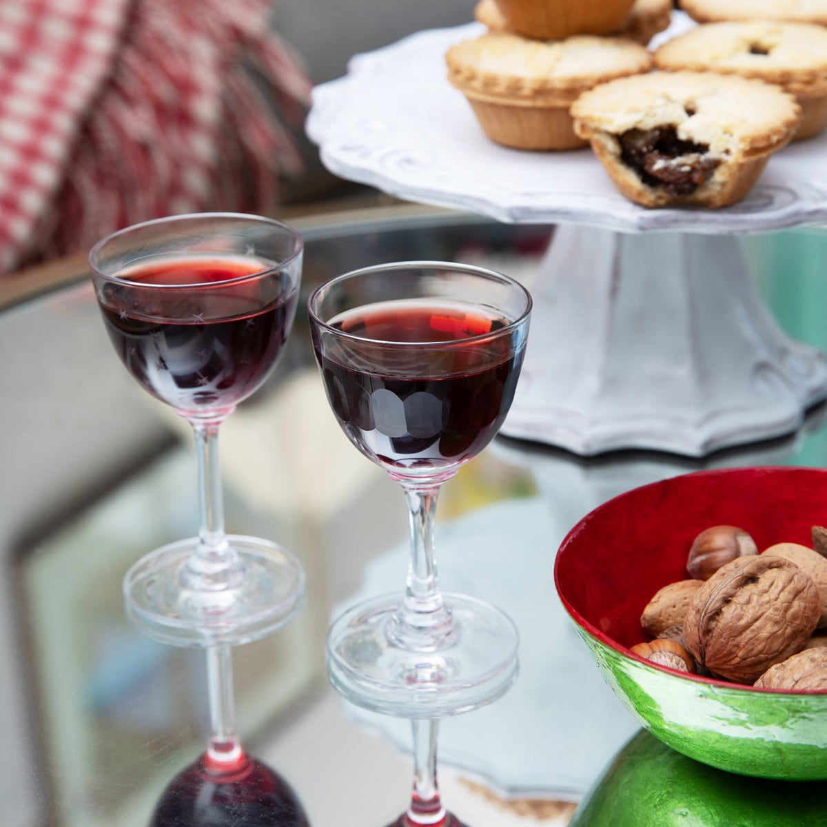 Bicchieri da liquore in cristallo con design ovale