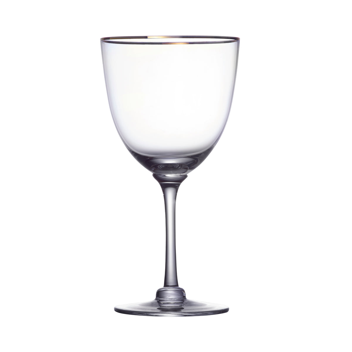 Verres à vin en cristal avec motif fougère