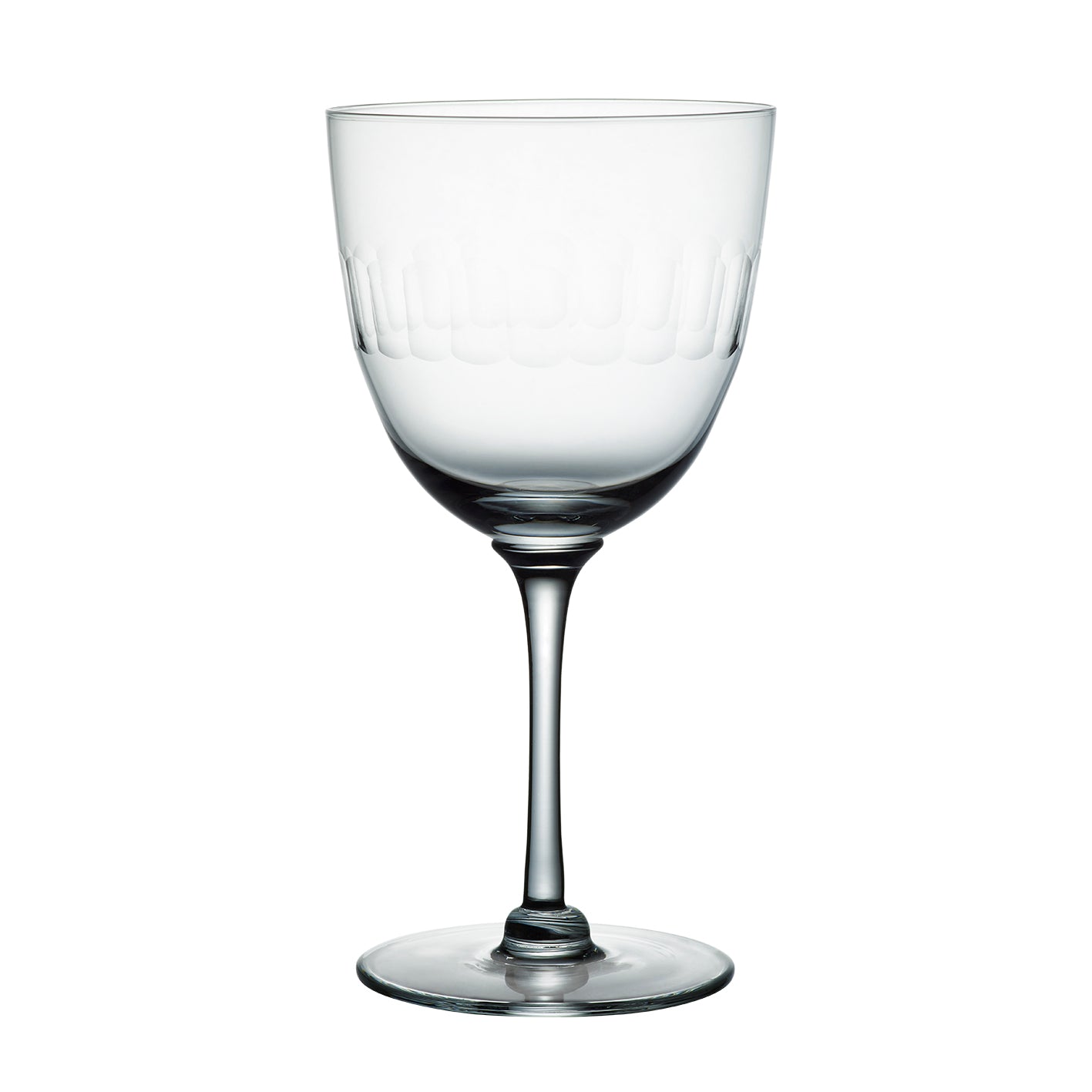 Crystal Red Wine Glasses with Lens Design