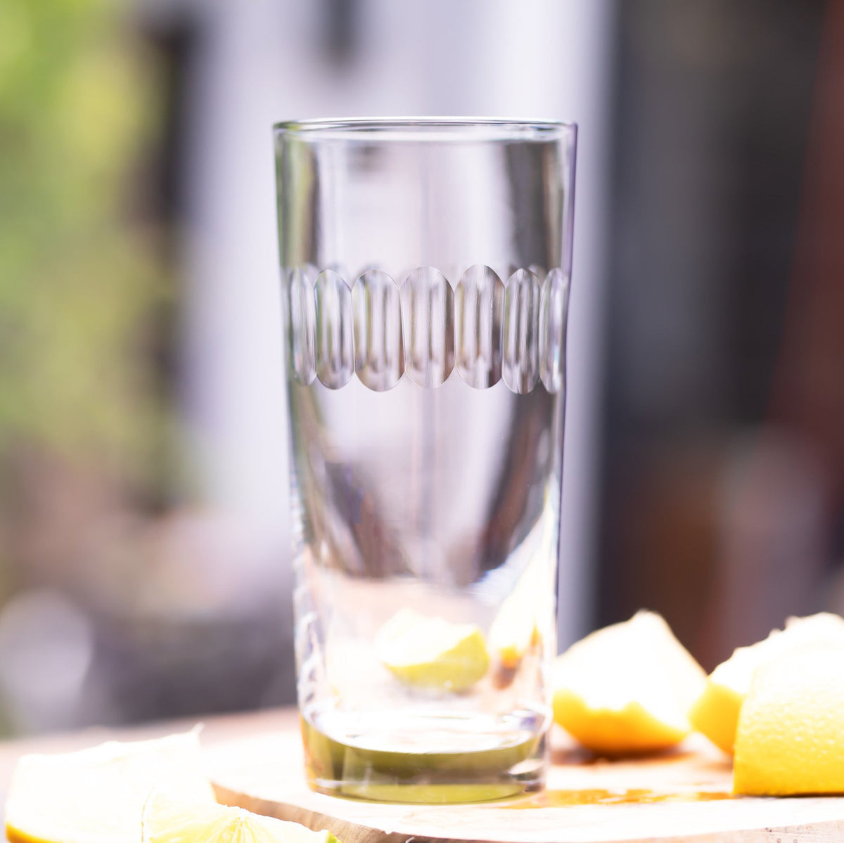 A Set Of Four Crystal Highballs with Lens Design