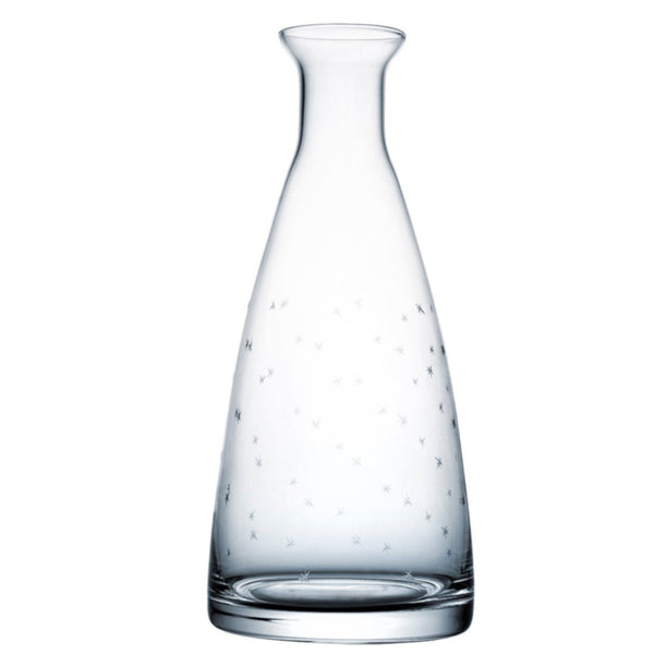 A Crystal Table Carafe with Stars Design