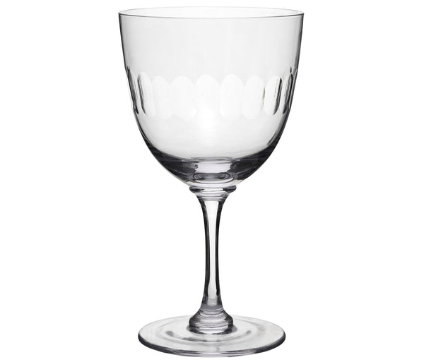 Crystal Wine Glasses with Lens Design