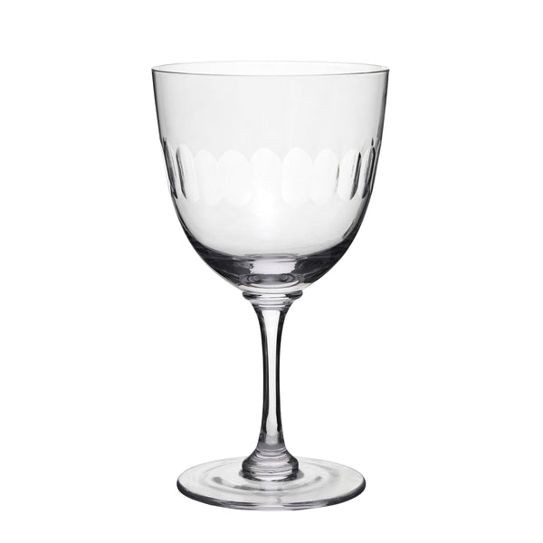 Crystal Wine Glasses with Lens Design